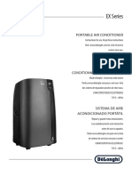 DeLonghi Pinguino Portable Air Conditioner User Manual PACEX370LN-6ALDG