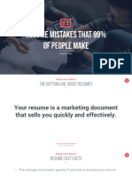 Lesson 1 - Resume Mistakes That 99 of People Make