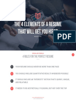 Lesson 3 - The 4 Elements of A Resume That Will Get You Hired