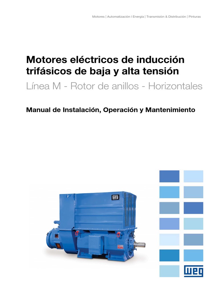 WEG Motor de Induccion Trifasico de Alta y Baja Tension Rotor de ...