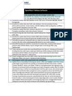 Spesifikasi Tableau Software: 1 Kemampuan Koneksi Dan Pengambilan Data Dari Berbagai Sumber Data