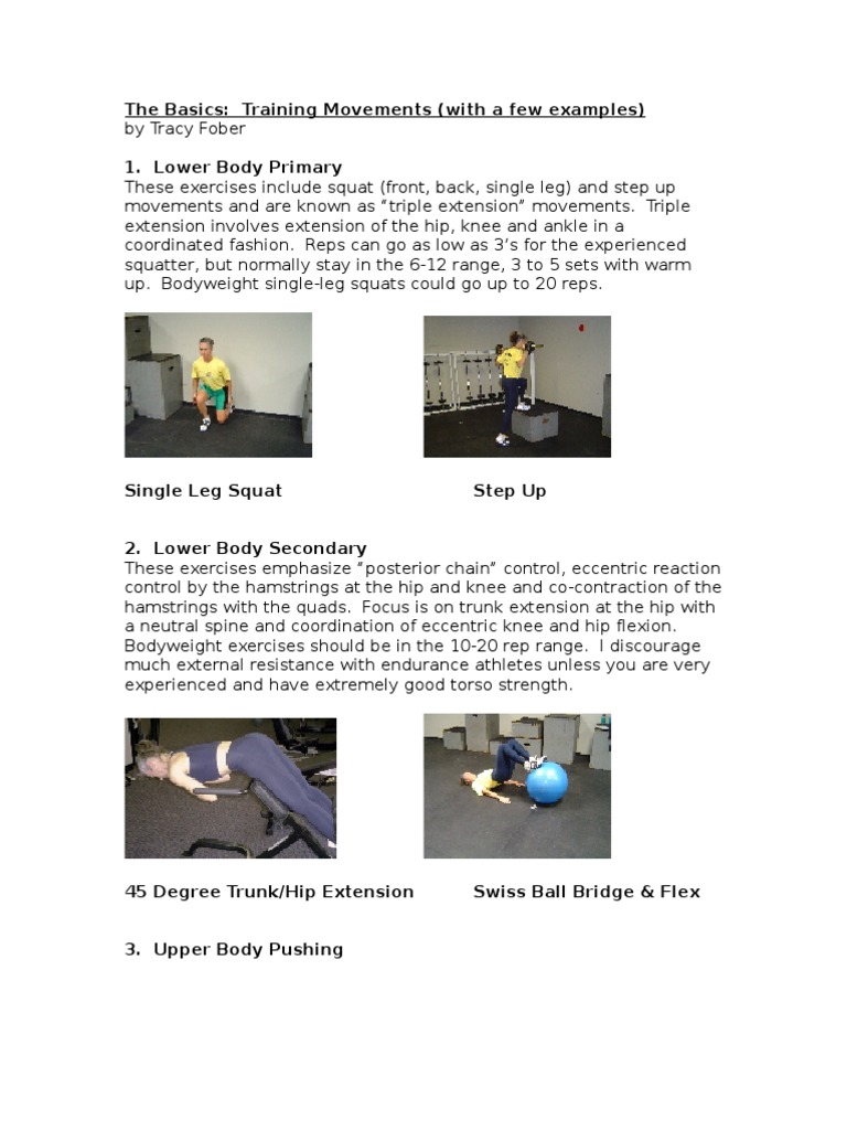 Essential Training Movements Guide | PDF | Self-Improvement | Wellness