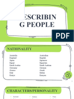 11 Describing People (Character and Nationality