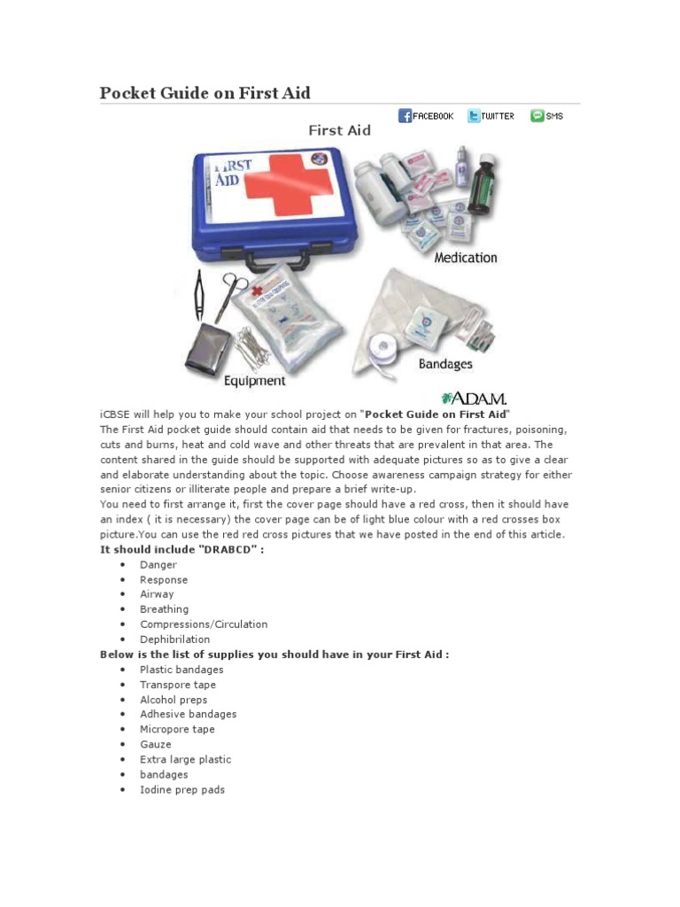 Pocket Guide on First Aid Hypothermia First Aid