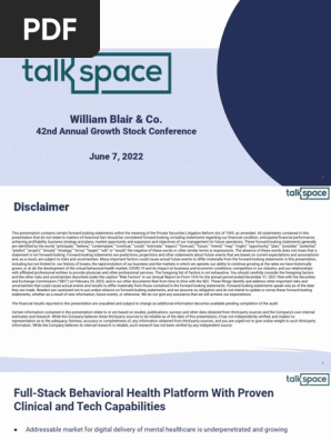 TALK at William Blair (FINAL)