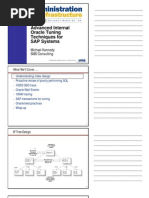 Advanced Internal Oracle Tuning Techniques For SAP Systems: Michael Kennedy SMS Consulting