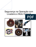 Segurança no uso de esmeril e disco de corte