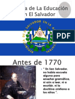 Historia de La Educación Salvadoreña