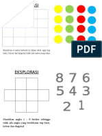 Eksplorasi: Masukkan 4 Warna Berbeda Ke Dalam Tabel, Agar Tiap Baris, Kolom Dan Diagonal Tidak Ada Warna Yang Sama