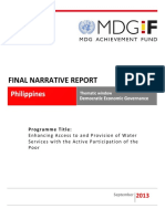 Philippines - Eco Gov - Final Narrative Report