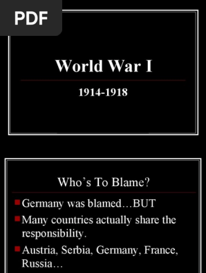 World War I PowerPoint