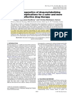 Pharmacogenetics of Drug-Metabolizing2005