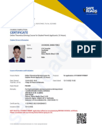 Saf Er Oads - PH: Certificate