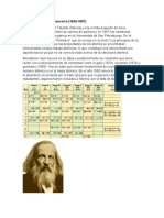 Mendeleiev, creador de la tabla periódica de los elementos