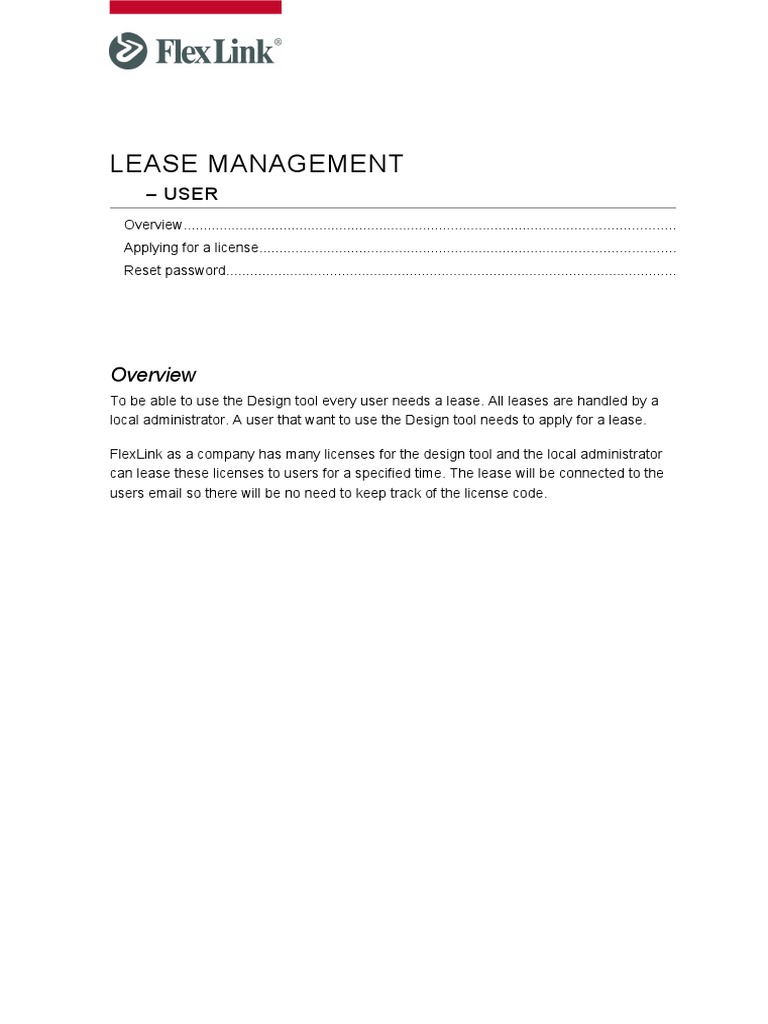 Lease Manual For Users PDF