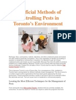 Beneficial Methods of Controlling Pests in Toronto's Environment