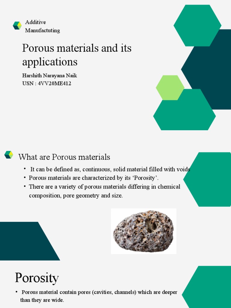Porous Materials: Properties & Applications | PDF | Science & Mathematics