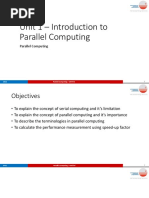 Parallel Computing Unit 1 - Introduction To Parallel Computing