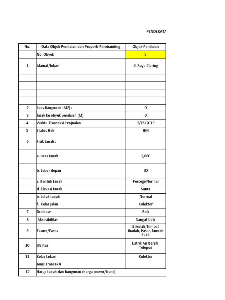 Contoh - Entry Data ZNT | PDF