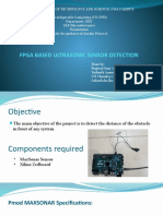FPGA-Based Ultrasonic Sensor Distance Detection System