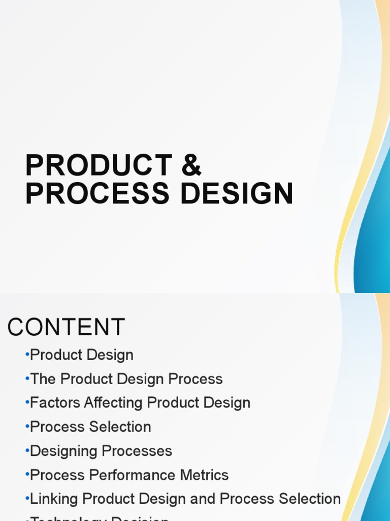 Topic 5 product and process design pdf business process economies