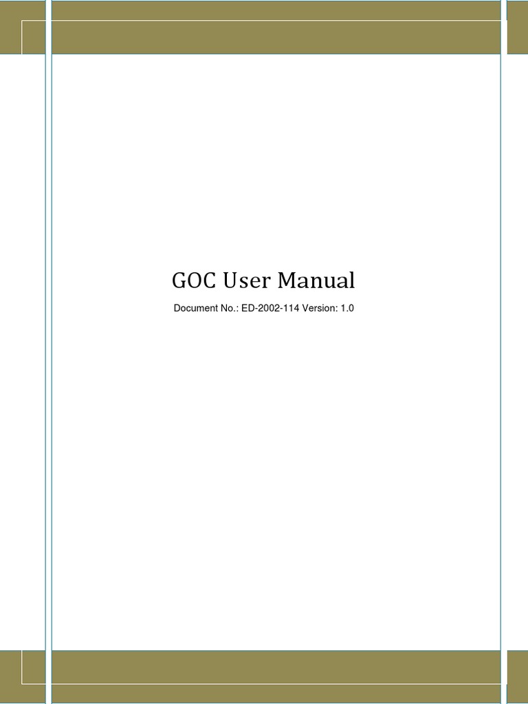 Goc - Manual | PDF