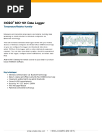 HOBO MX1101 Data Logger Datasheet