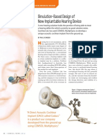 Simulation-Based Design of New Implantable Hearing Device