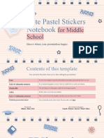 Cute Pastel Stickers Notebook For Middle School by Slidesgo