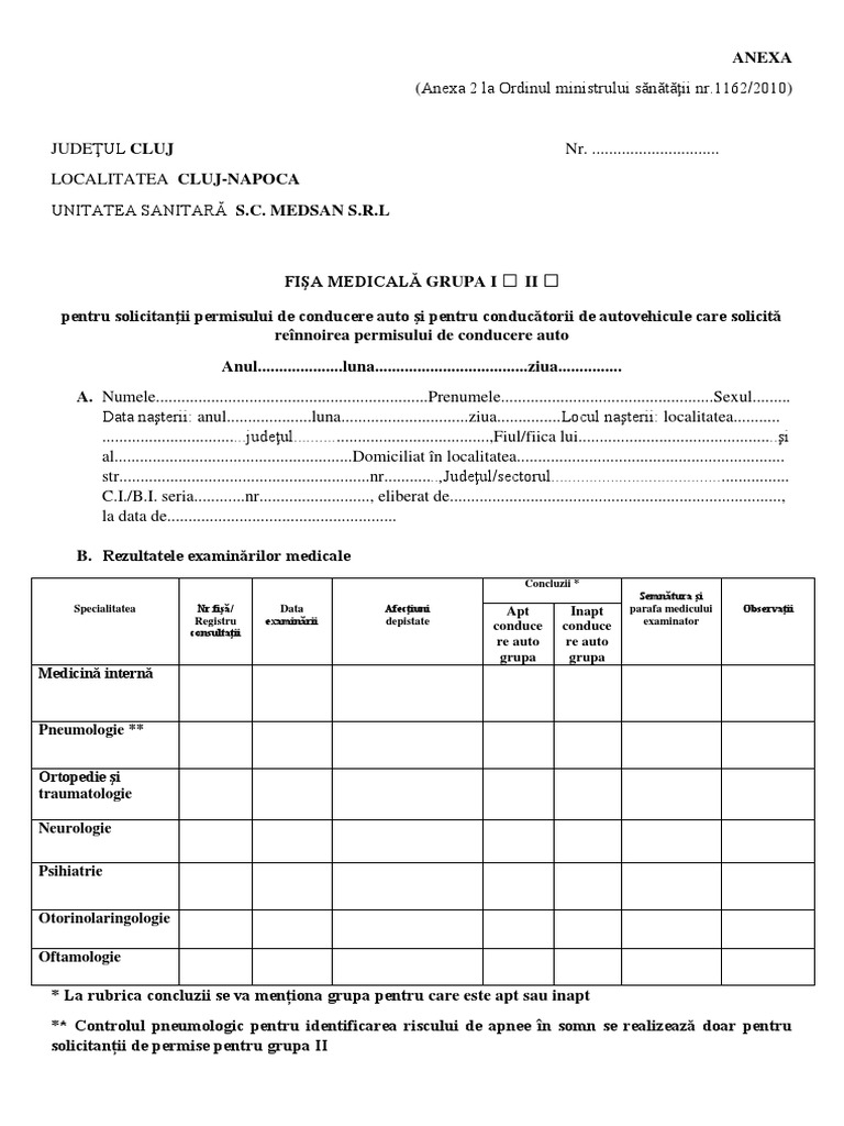 Fisa Auto | PDF