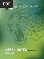 Civil Law Green Notes 2021