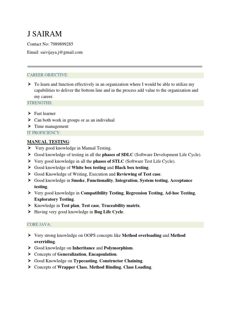 Sairam Resume PDF Method Computer - 1720235760