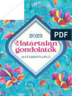 Édesvíz Kiadó - HATÁRTALAN GONDOLATOK HATÁRIDŐNAPLÓ 2023
