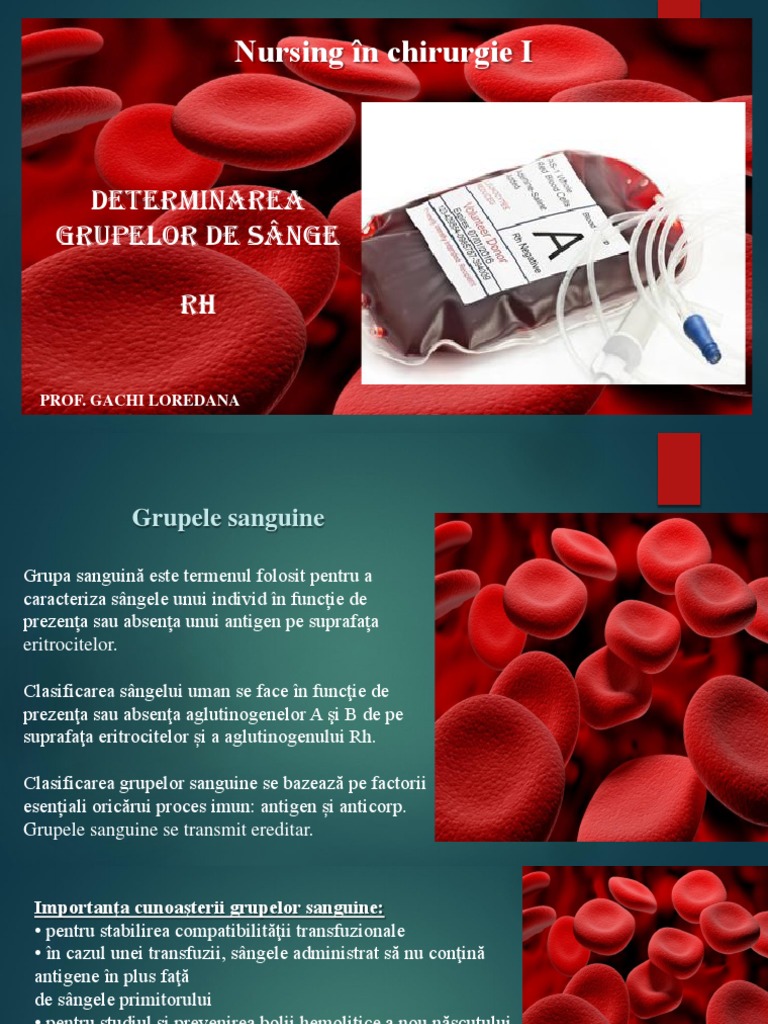 Determinarea Grupelor de Sange Si RH | PDF