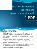 Lecture 11 Hydrogenation and Its Thermodynamics