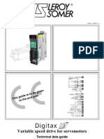 Variable Speed Drive For Servomotors: Technical Data Guide
