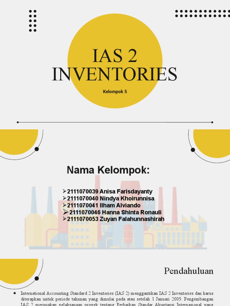 Kelompok 5 - Ias 2 Inventories | PDF | Bisnis