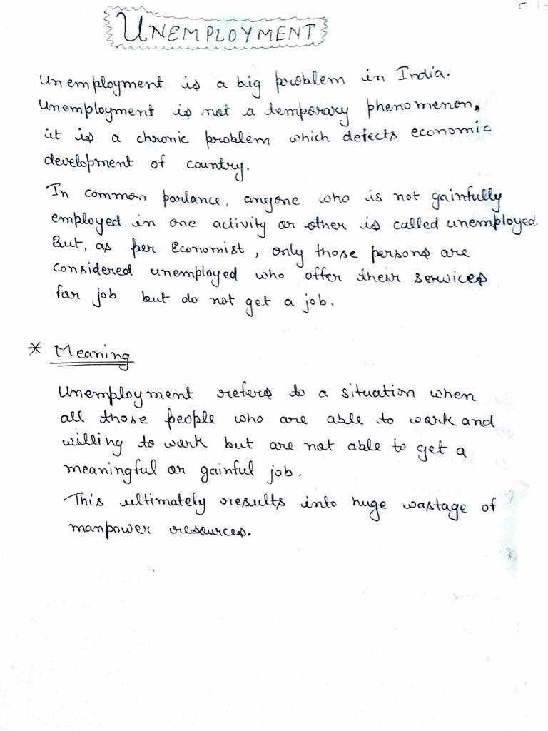 Unemployment | PDF