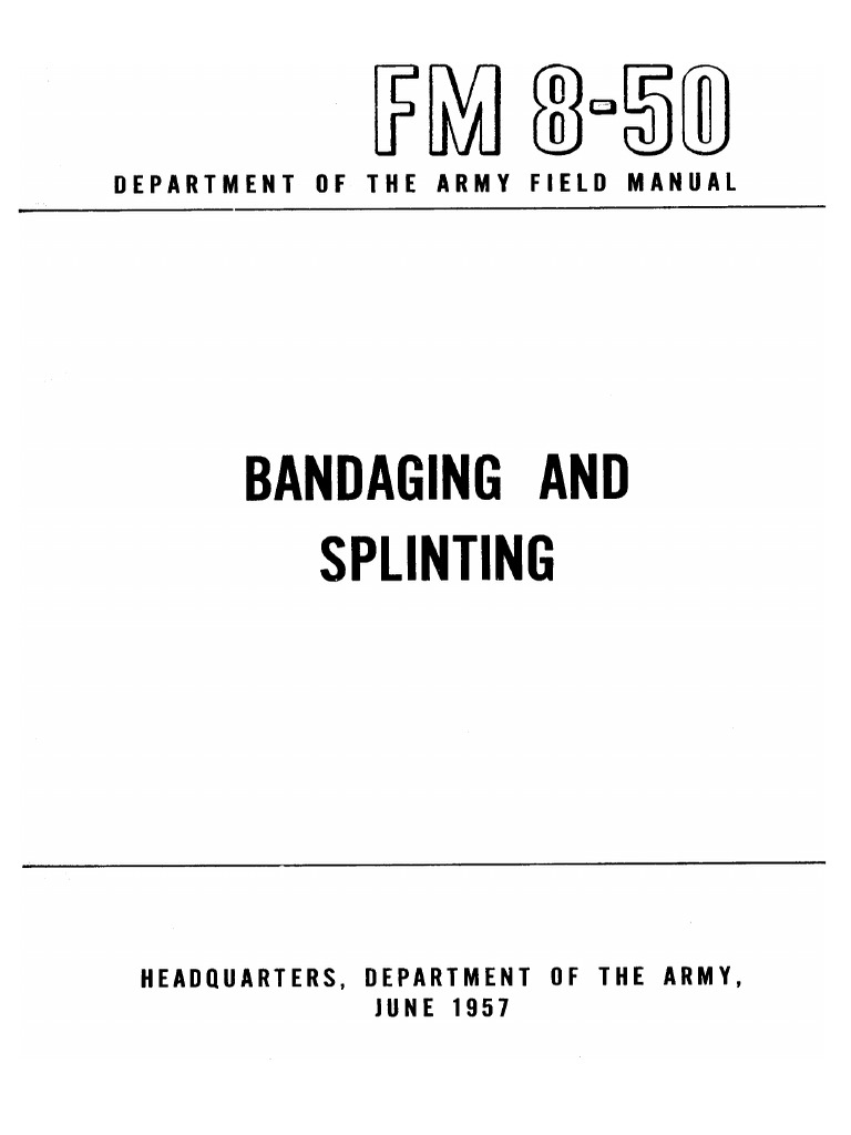 Bandaging Techniqies | PDF