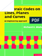 (Blahut, 2008) Algebraic Codes On Lines, Planes, and Curves-An Engineering Approach (CUP) (567s)