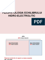 Fiziopatologia Echilibrului Hidro-Electrolitic