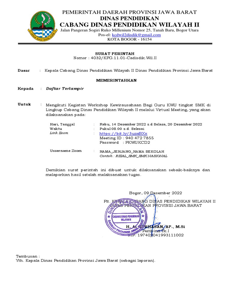 4032 SP Workshop Kewirausahaan Bagi Guru PKWU - SMK | PDF