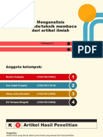Kel 9 - Menganalisis Metode Atau Teknik Membaca Dari Karya Ilmiah