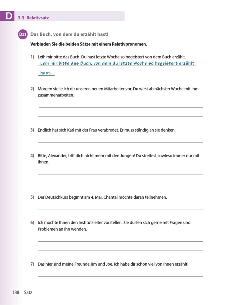 Nebensätze Und Satzverbindungen | PDF