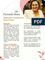Dona Áurea Maria Frezarin Rosa: empresária e política de Costa Rica/MS