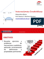 Sesión - Inecuaciones Cuadráticas