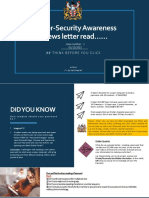 Cyber-Security Awareness News Letter Read