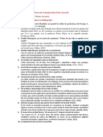 Tarea de Comunicación Oral y Escrita