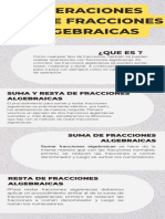 Operaciones Entre Fracciones Algebraicas