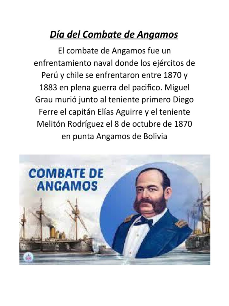 Día Del Combate de Angamos | PDF